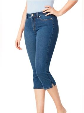 Croft & Barrow Capri Jeans Size 12 Denim Cropped 90s/Y2K Style